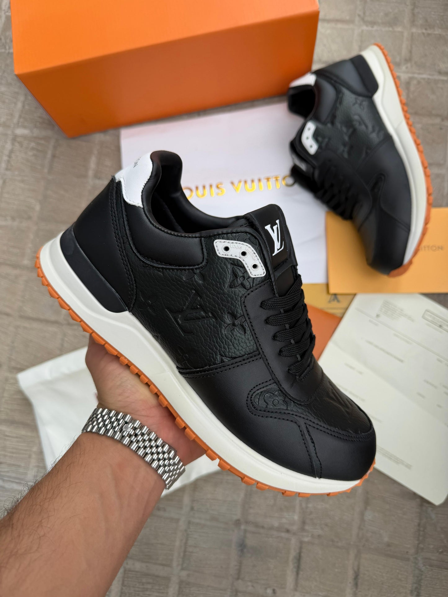 Louis Vuitton Trainer Run Away Black/Orange