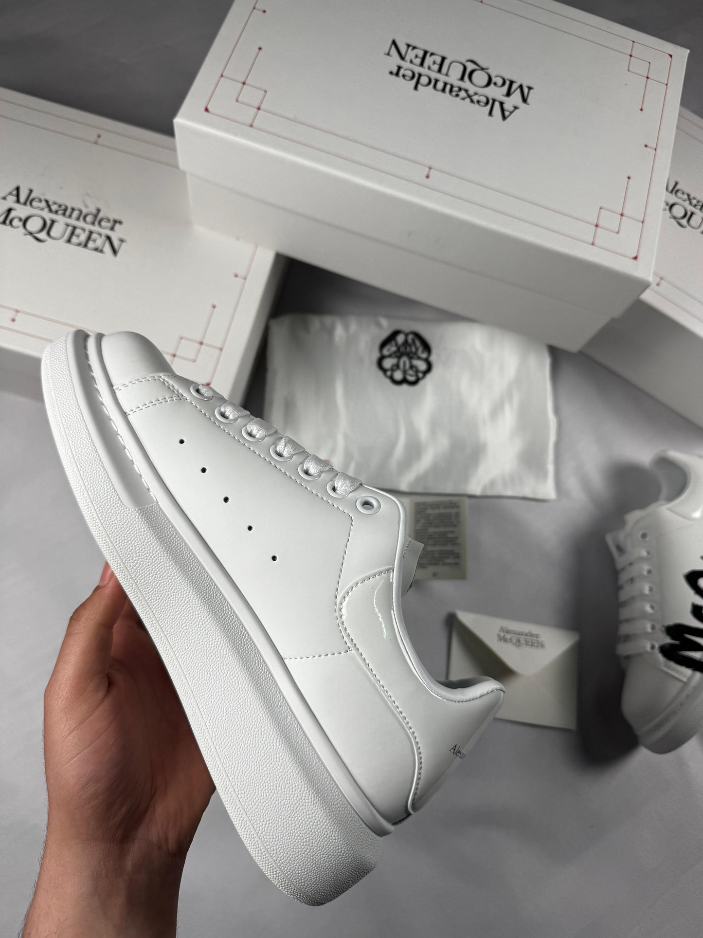Alexander McQueen White Graffiti