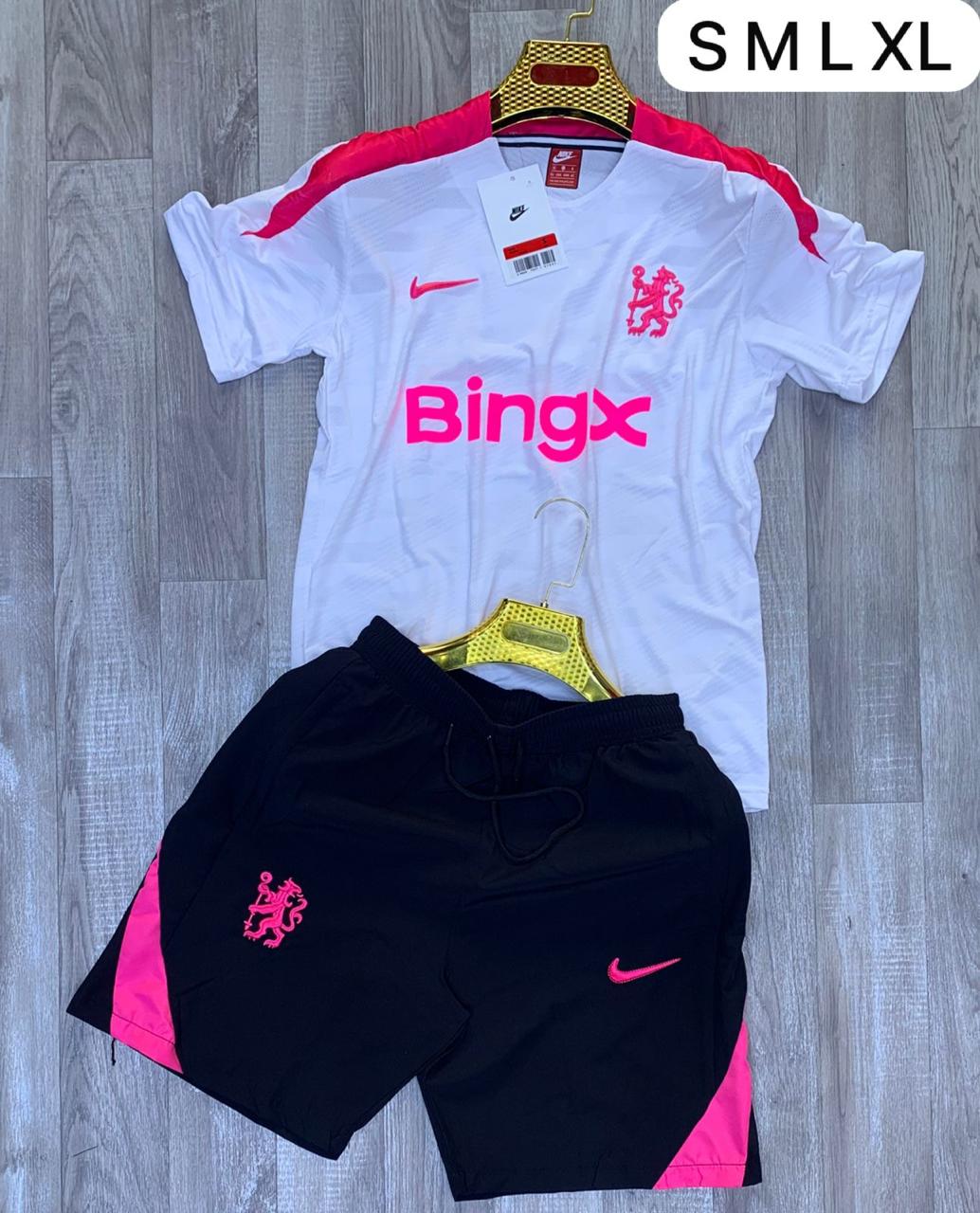 Conjunto Nike Chelsea FC Third Blanco Rosa Negro