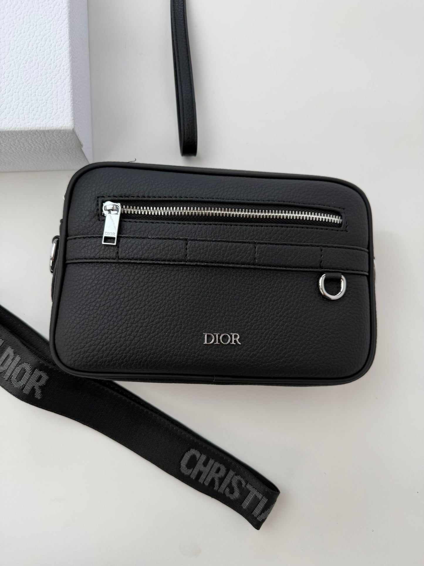 Bolsa Dior Messenger Cuero Negro