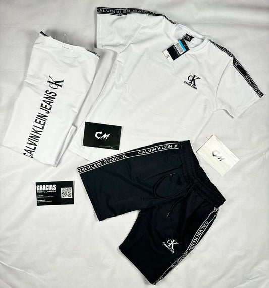 Conjunto Calvin Klein Jeans Blanco Negro