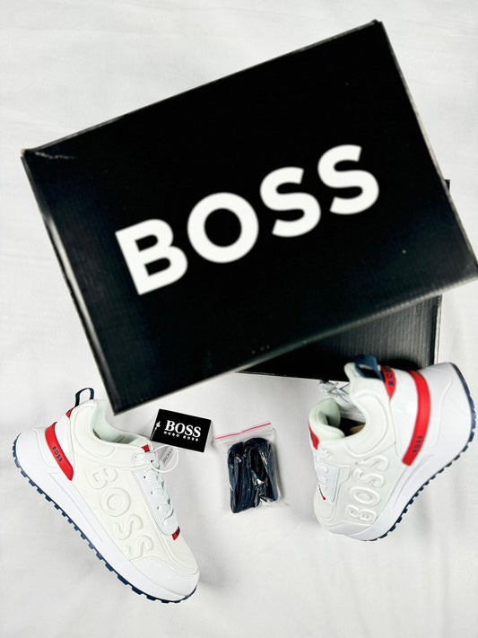Zapatillas Hugo Boss Blancas con Rojo