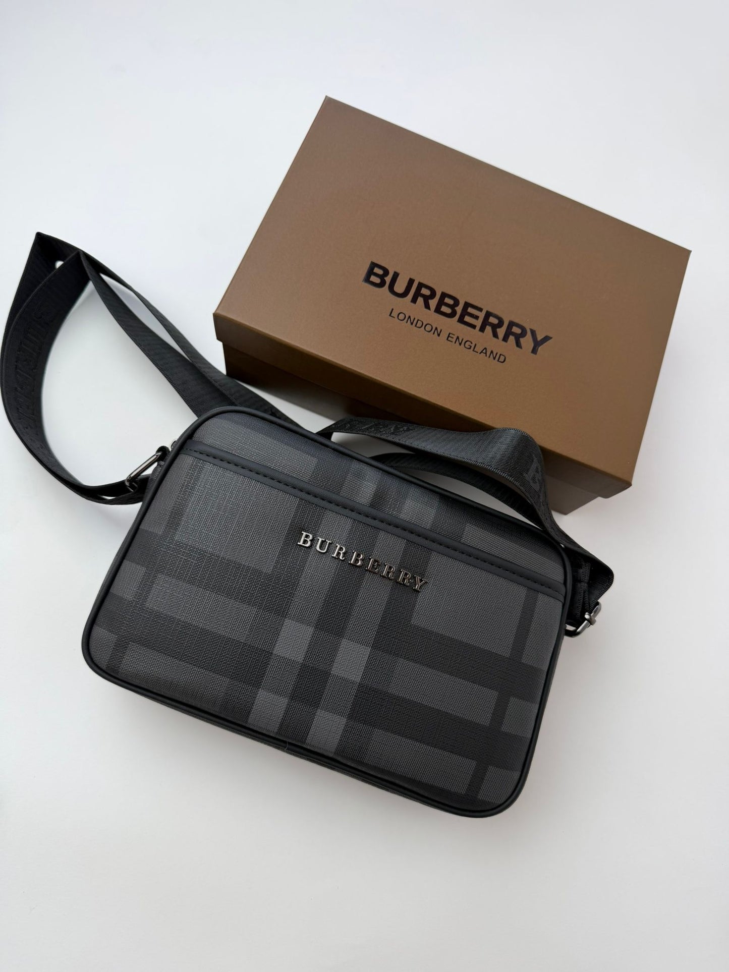 Bolso Burberry Check Charcoal