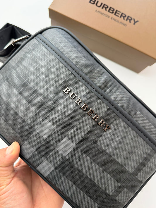 Bolso Burberry Check Charcoal