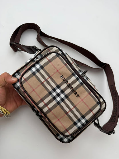 Bolso Burberry Crossbody Check Beige