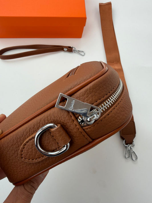 Bolsa Hermès Messenger Cuero Gold