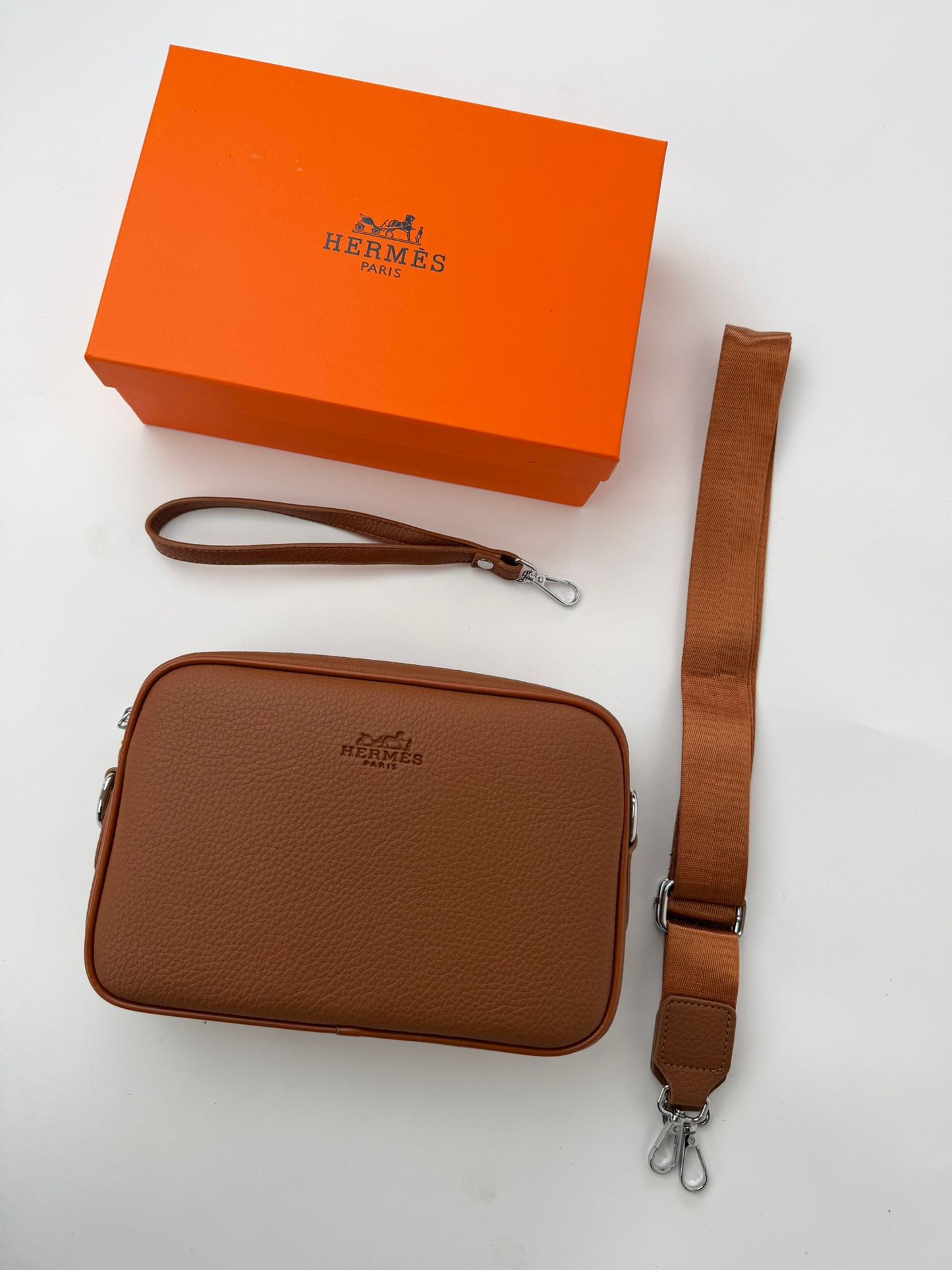 Bolsa Hermès Messenger Cuero Gold